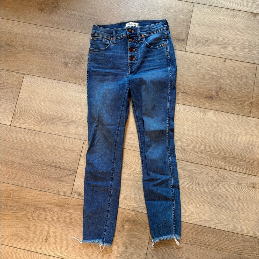 Madewell Blue 10” High Rise Skinny Jeans